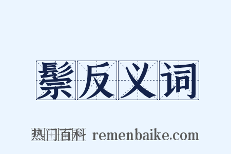 鬃反义词是什么意思的图片